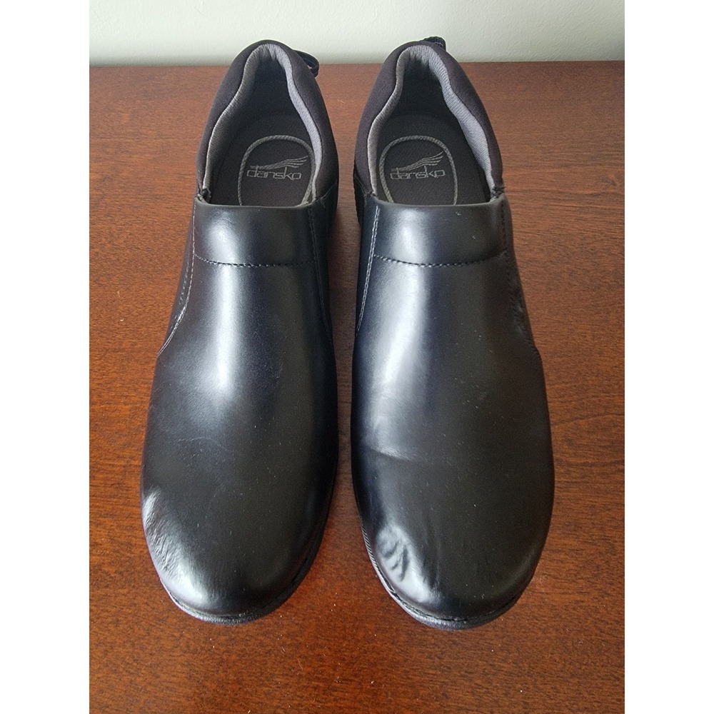 Dansko Women's Black Neci Slip-on Comfort Shoe Size 41 No Slip Leather Medical